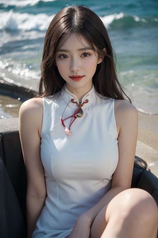 Beautiful long-haired girl