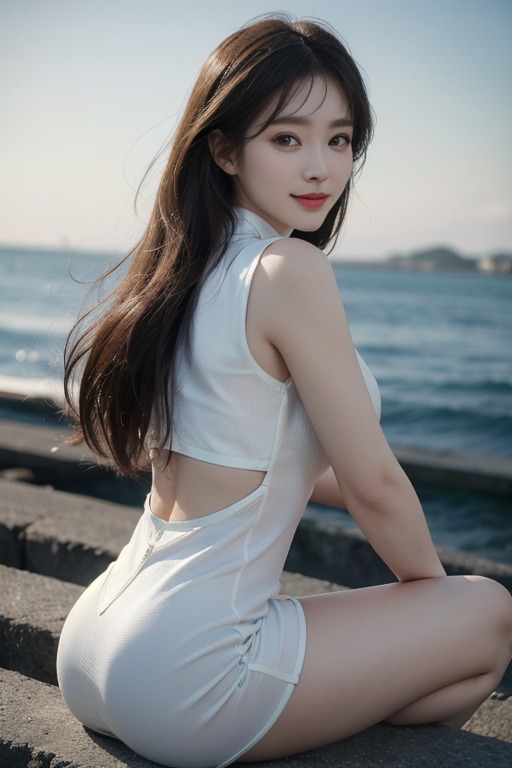 Beautiful long-haired girl