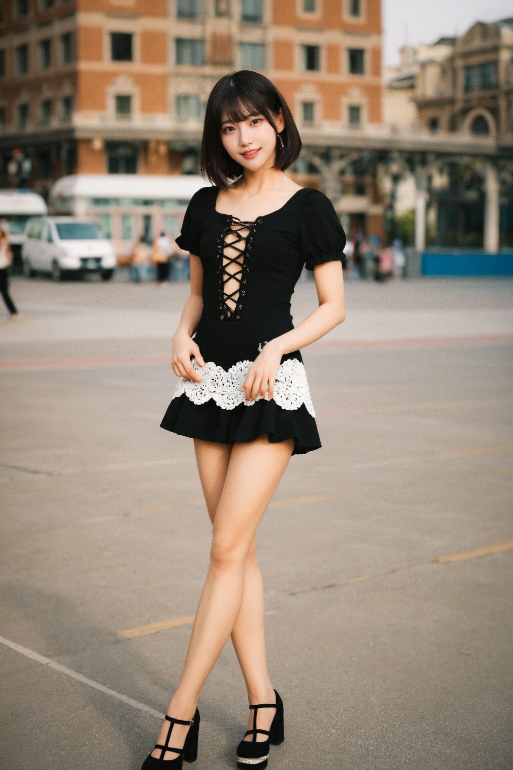 Mini + dress + (Platinum)