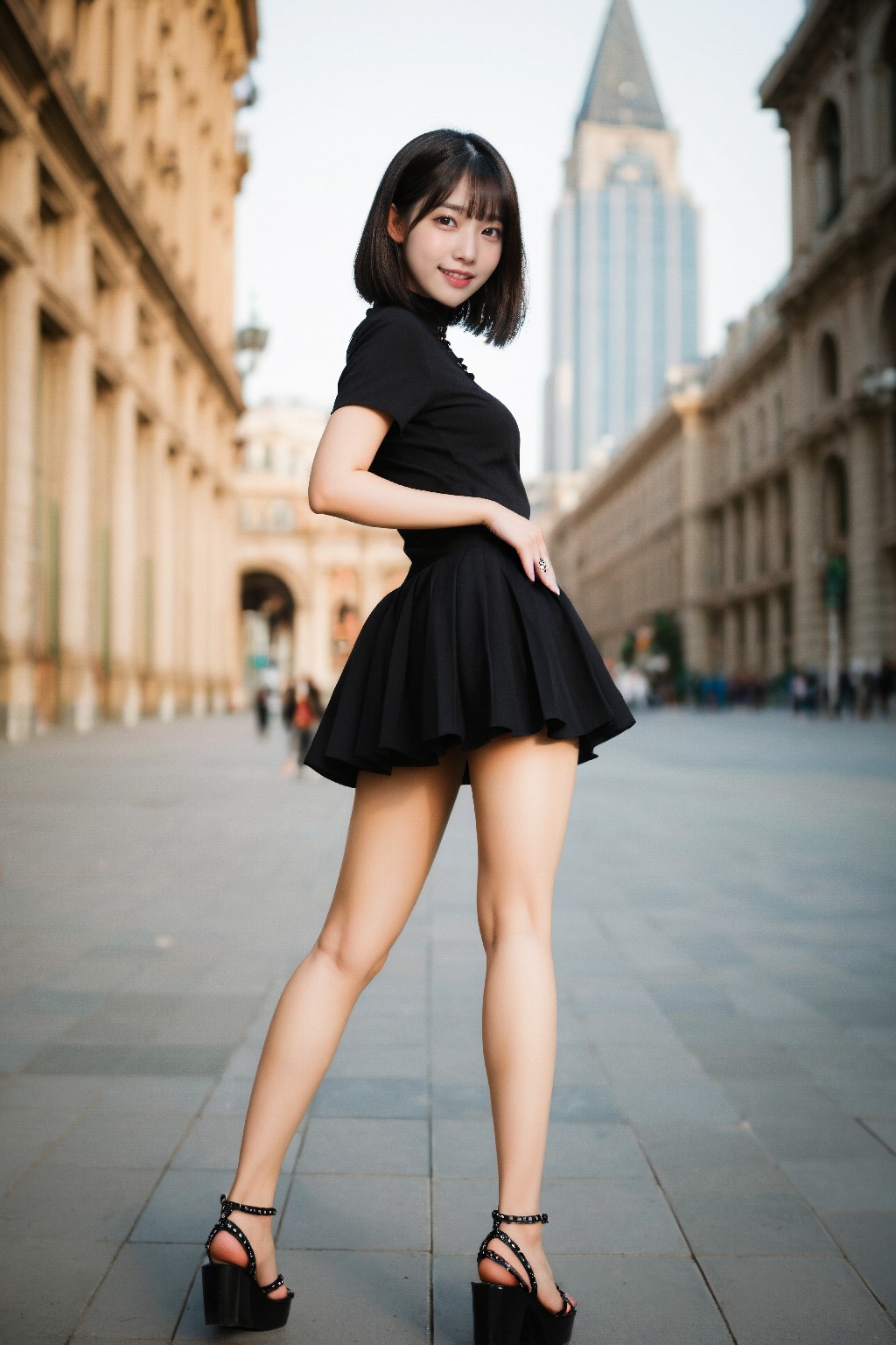 Mini + dress + (Platinum)