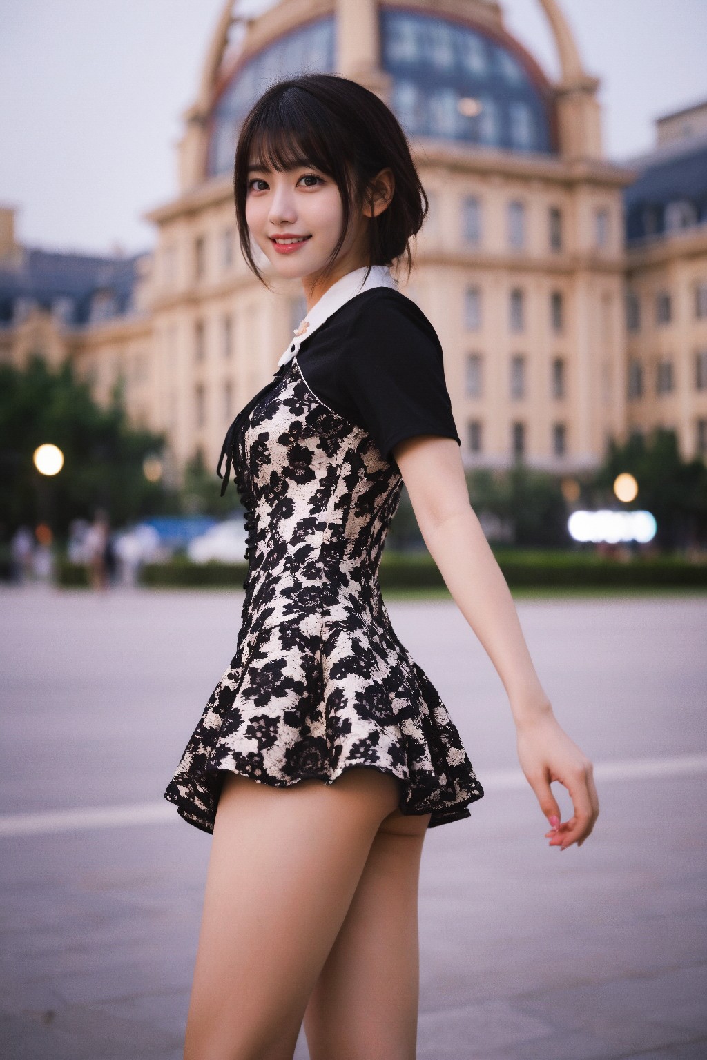 Mini + dress + (Platinum)