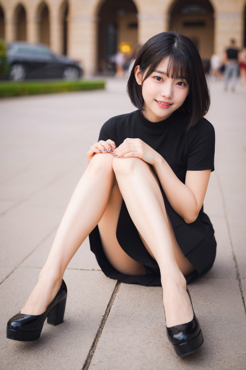 Mini + dress + (Platinum)