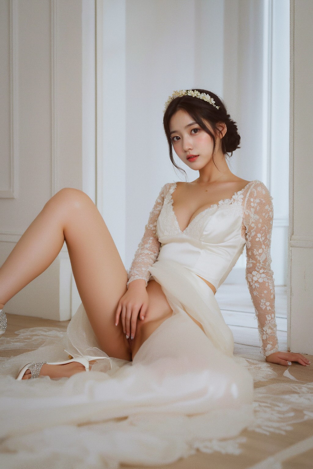 White + wedding + dress +3 + (Platinum)