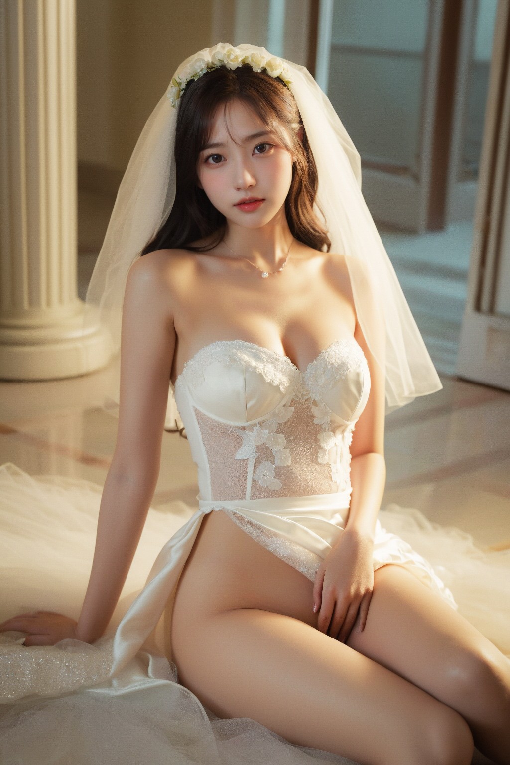 White + wedding + dress +3 + (Platinum)
