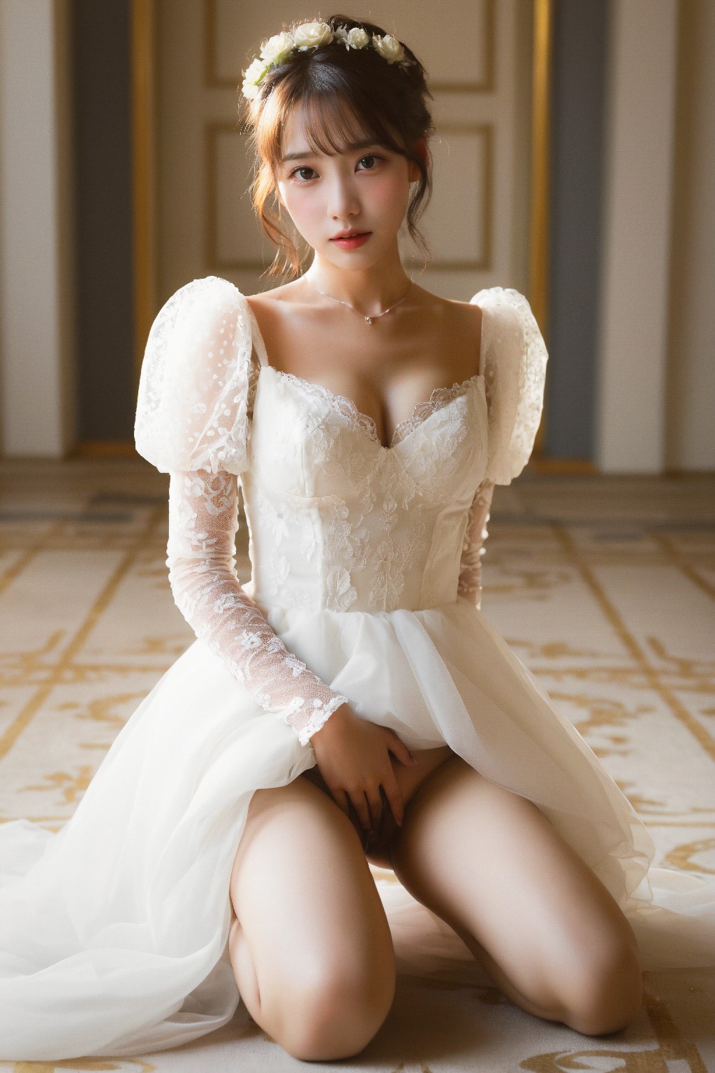 White + wedding + dress +3 + (Platinum)