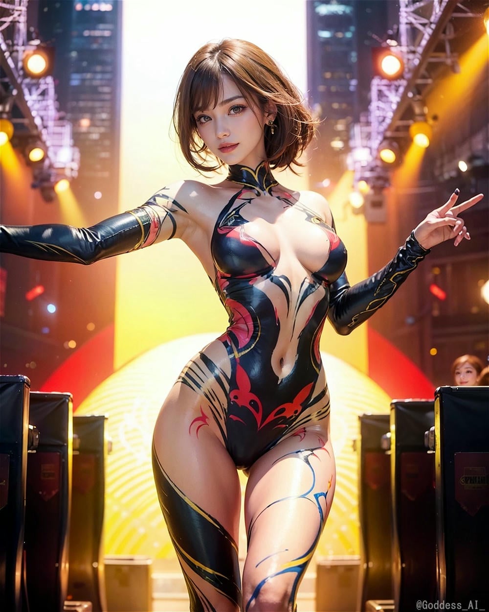 ★Patreon★ AIGoddessGallery - Body Painting - 2