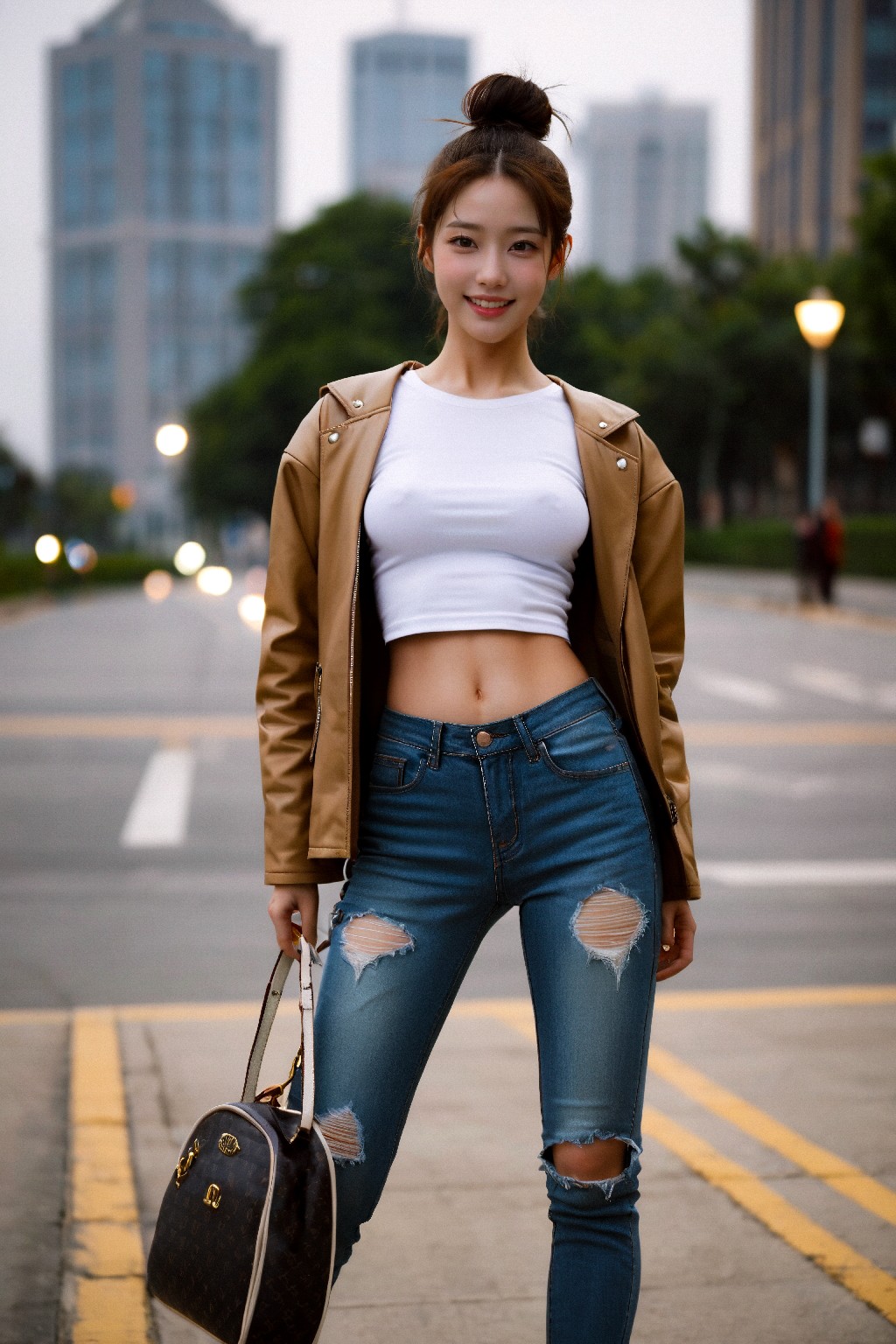 Leather jackets and jeans