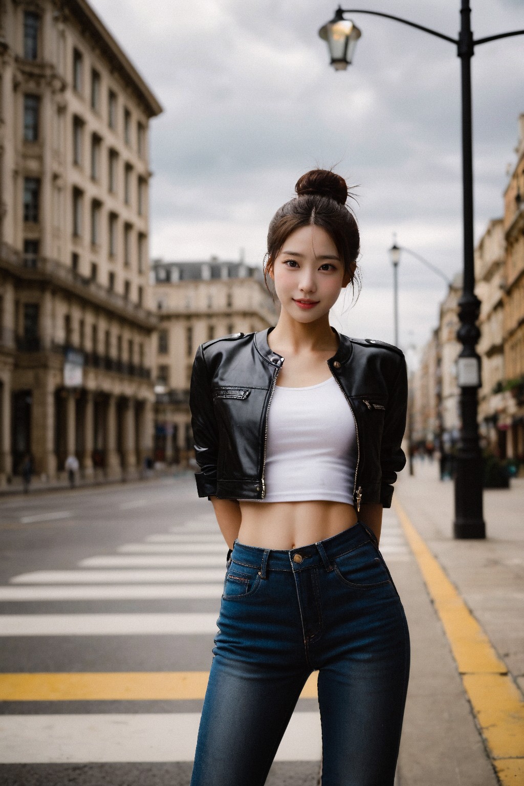 Leather jackets and jeans