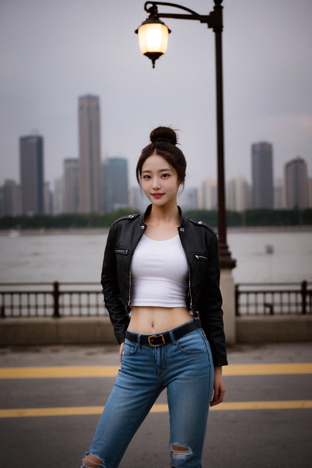 Leather jackets and jeans