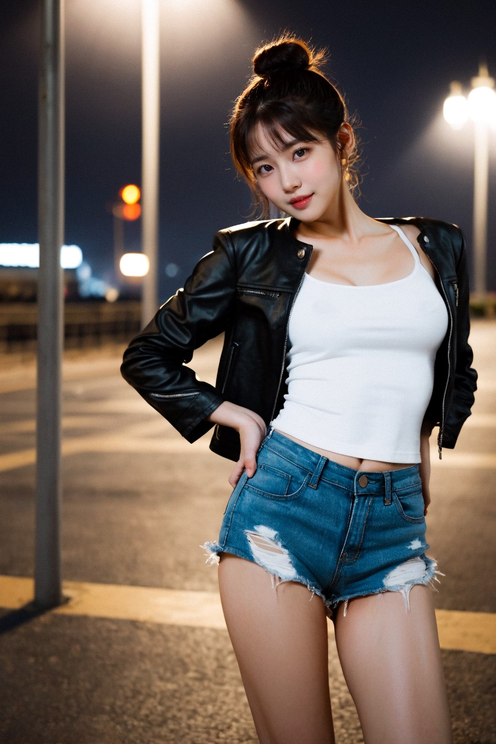Leather jackets and jeans