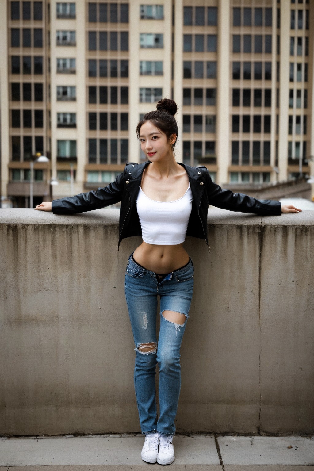 Leather jackets and jeans