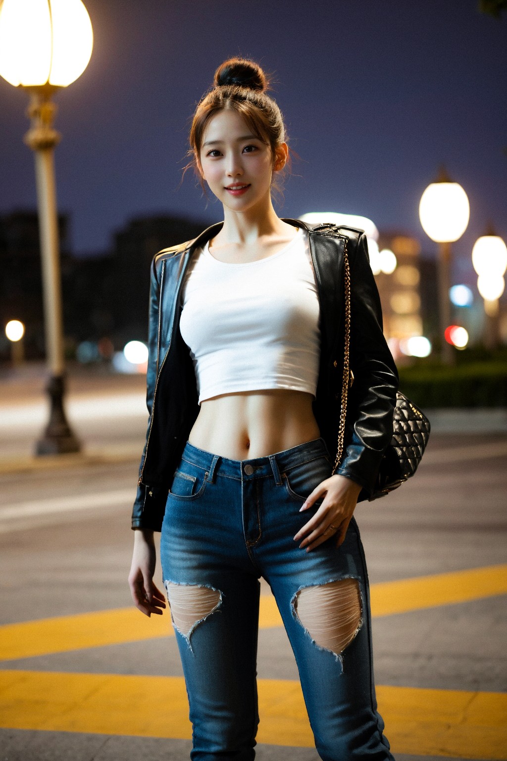 Leather jackets and jeans