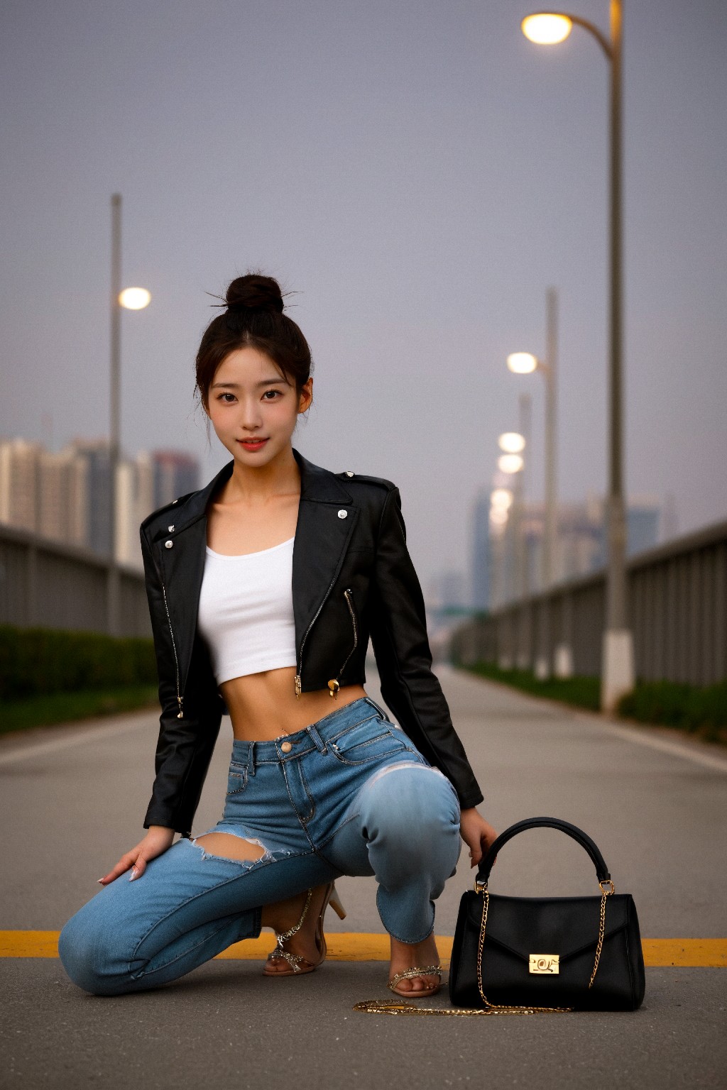 Leather jackets and jeans