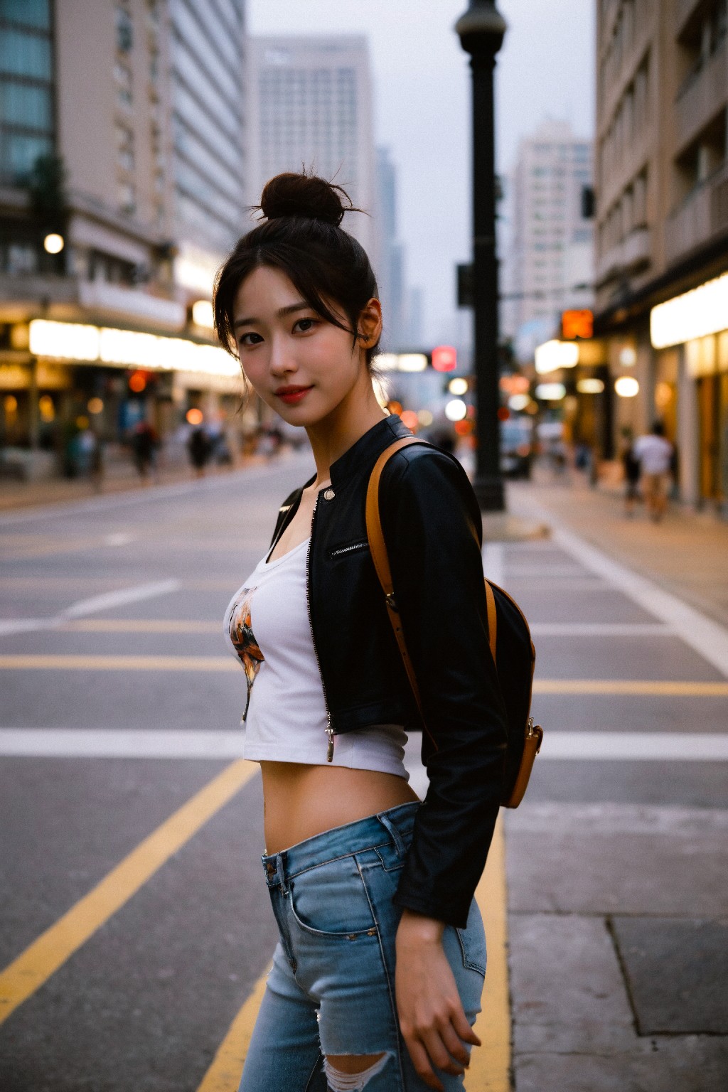 Leather jackets and jeans