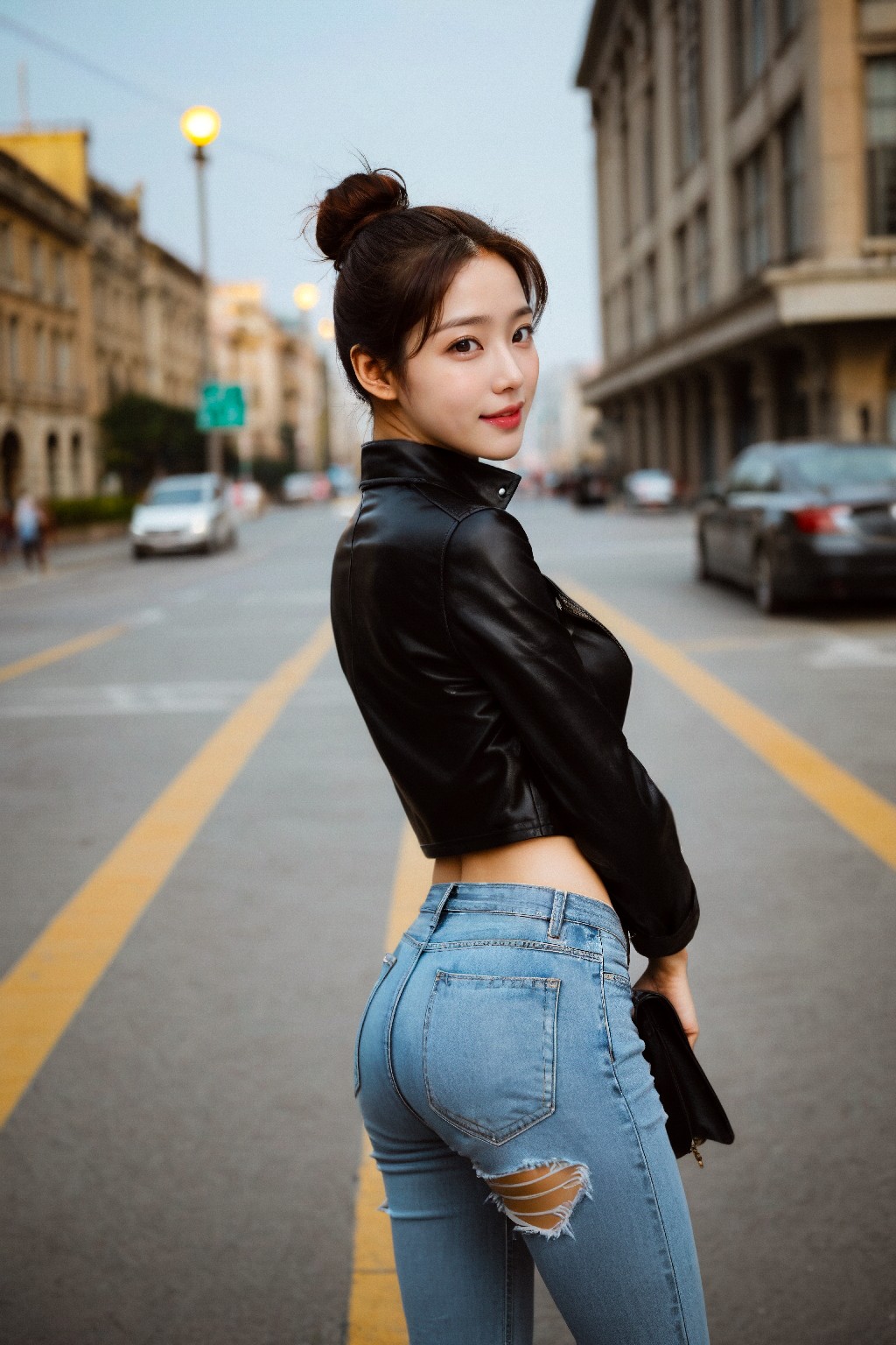 Leather jackets and jeans