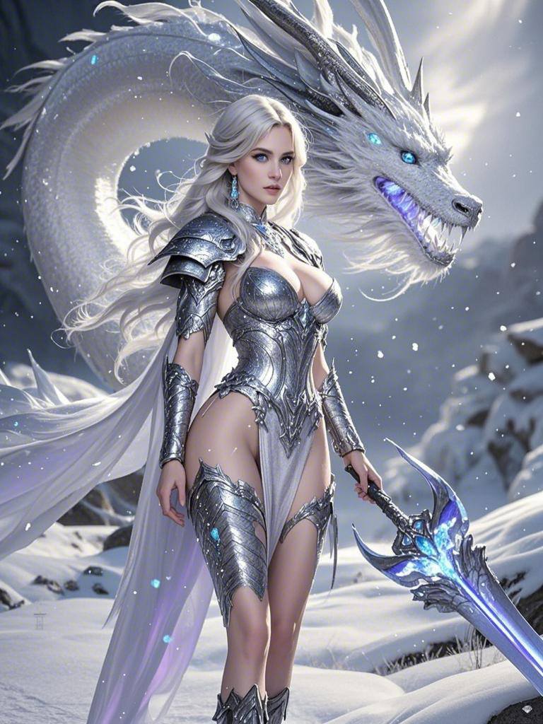 Goddess in the Frozen Snow