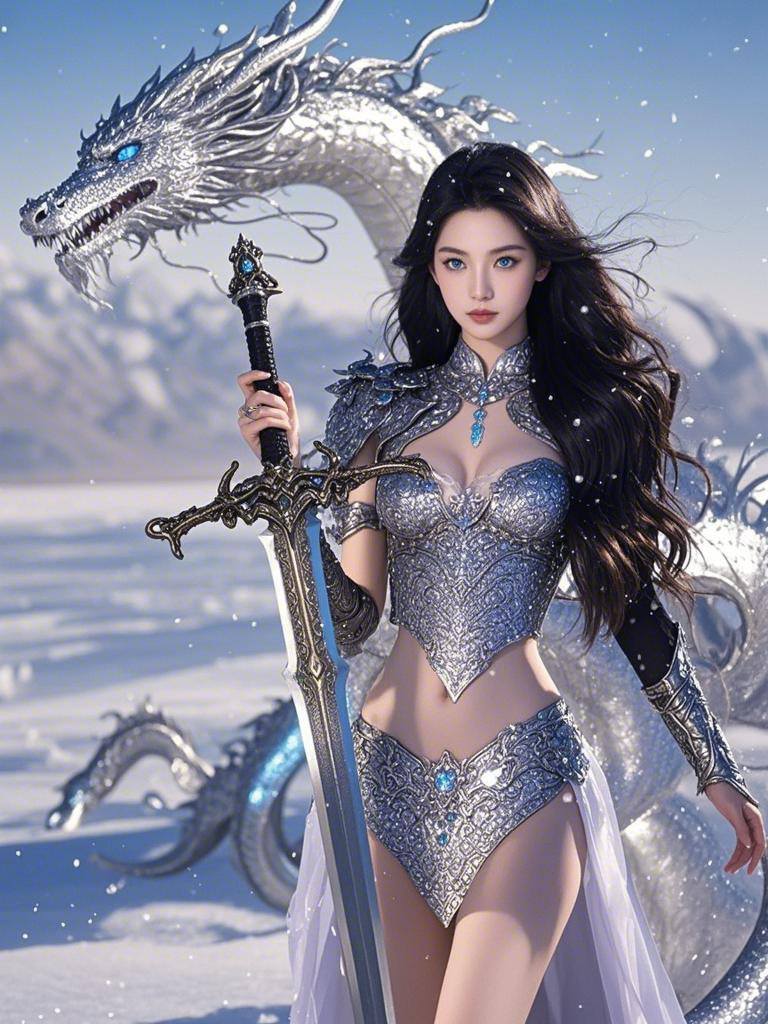Goddess in the Frozen Snow
