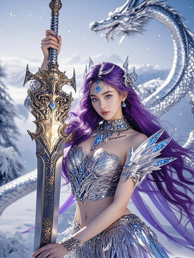 Goddess in the Frozen Snow