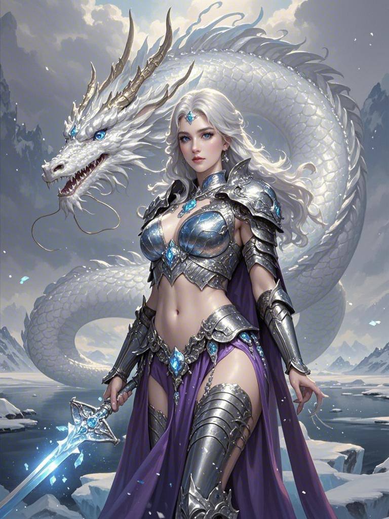 Goddess in the Frozen Snow