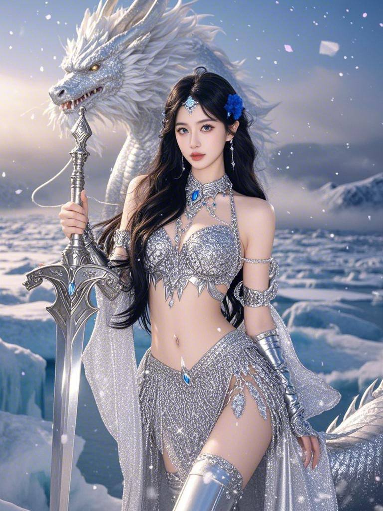 Goddess in the Frozen Snow