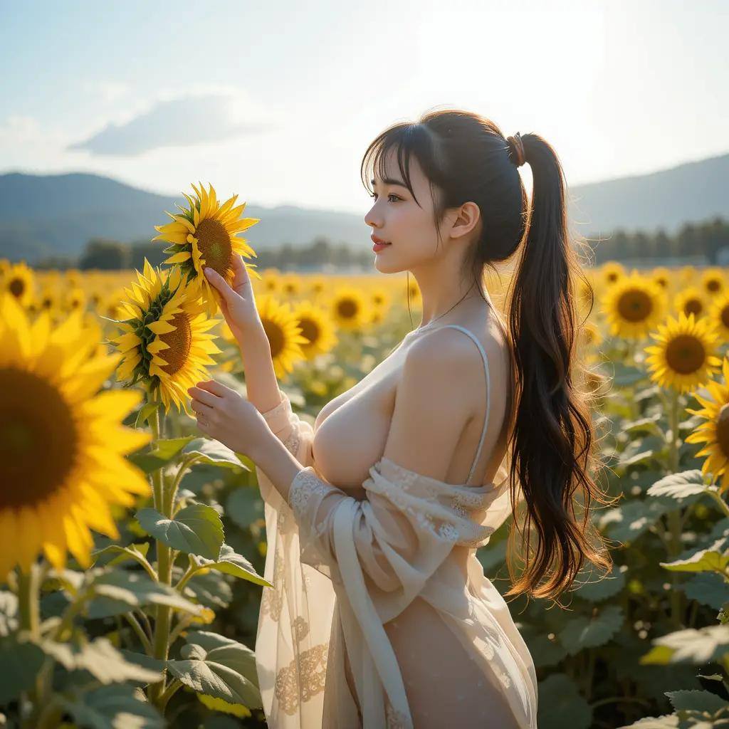 Sunflower and Sister
