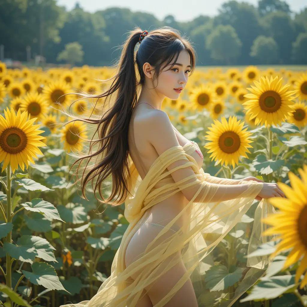 Sunflower and Sister