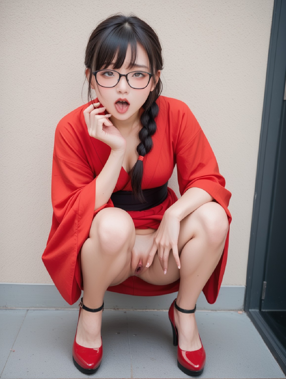 AIart_glasses + - + red + kimono + - + Patreon