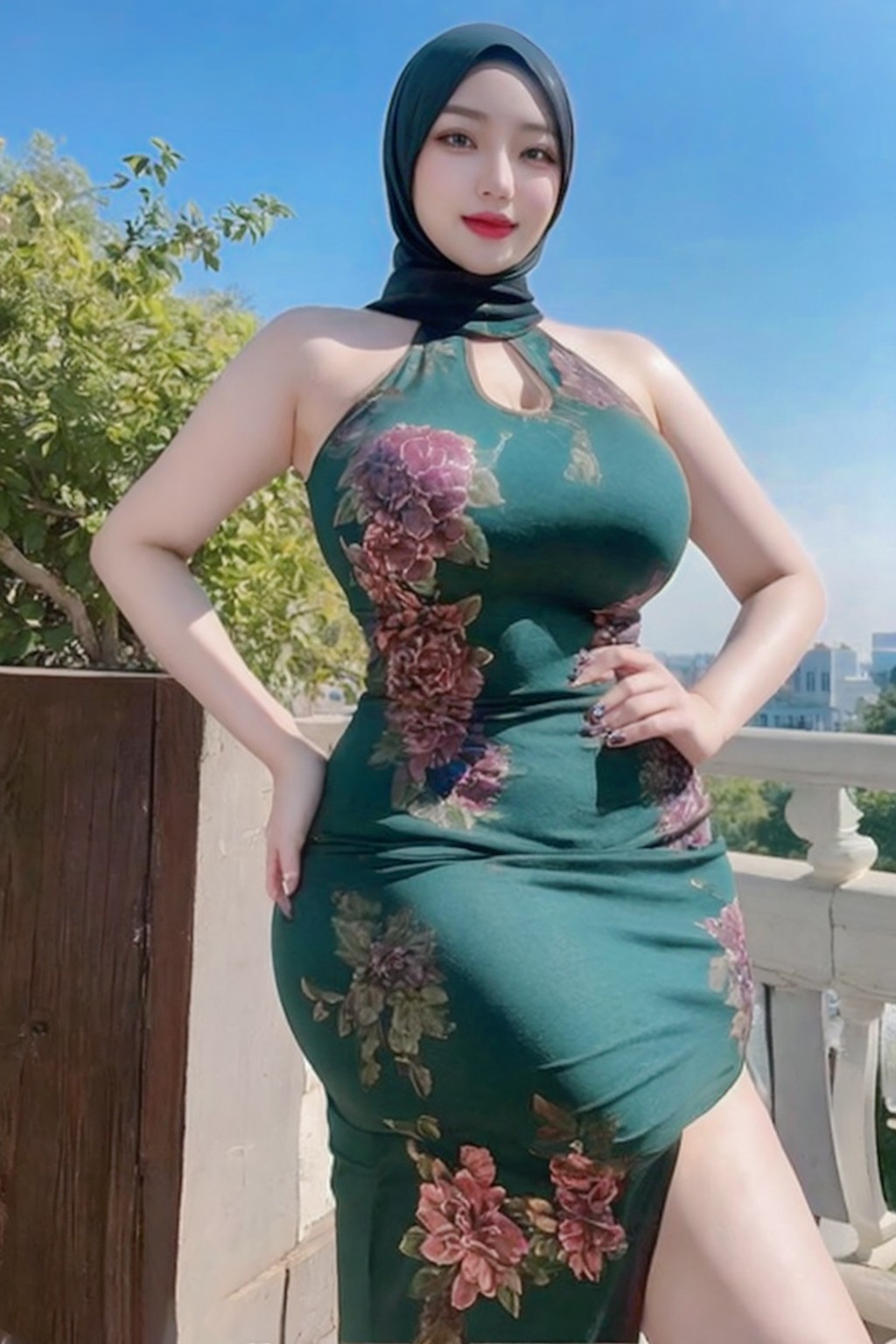 Hijab cheongsam