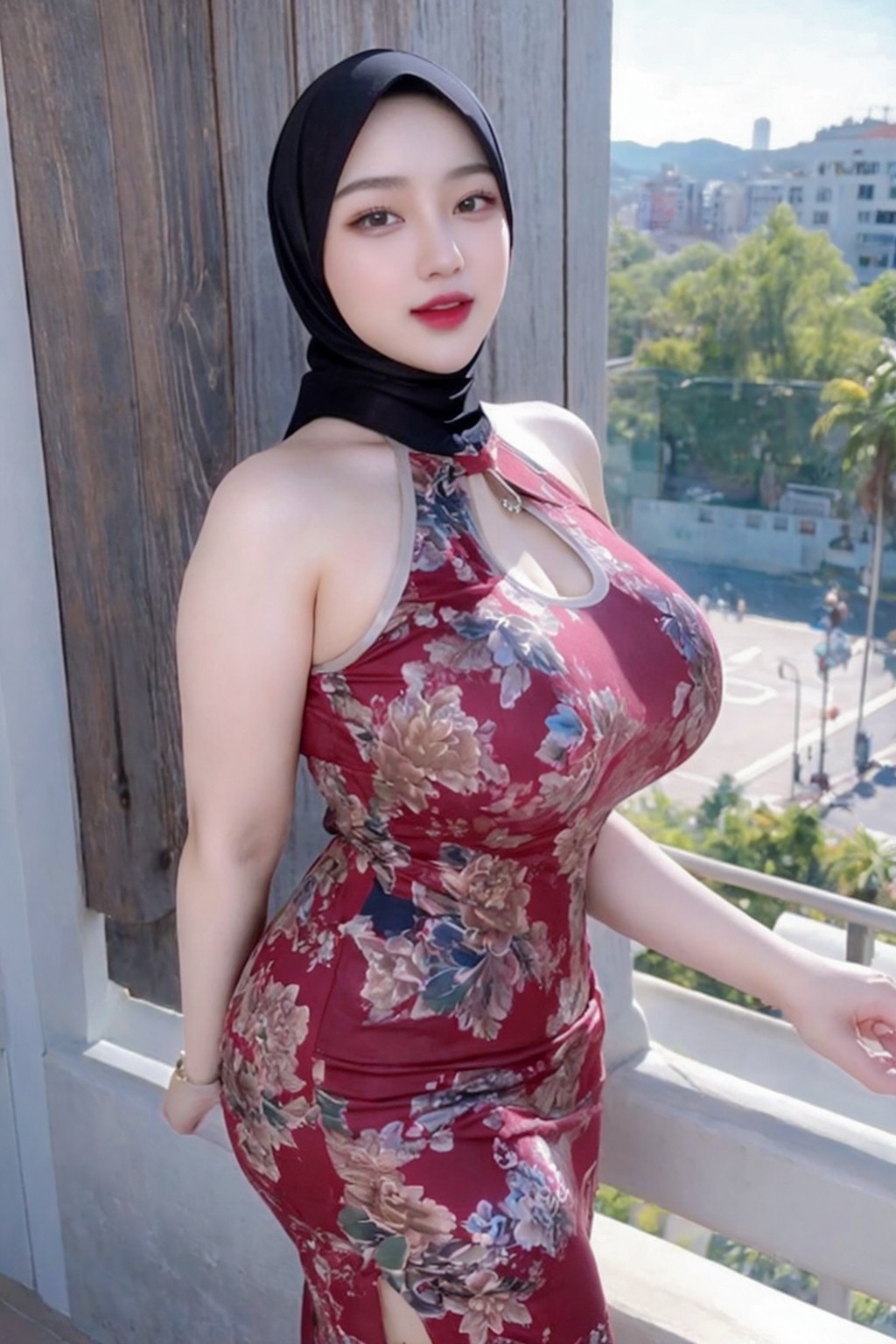 Hijab cheongsam