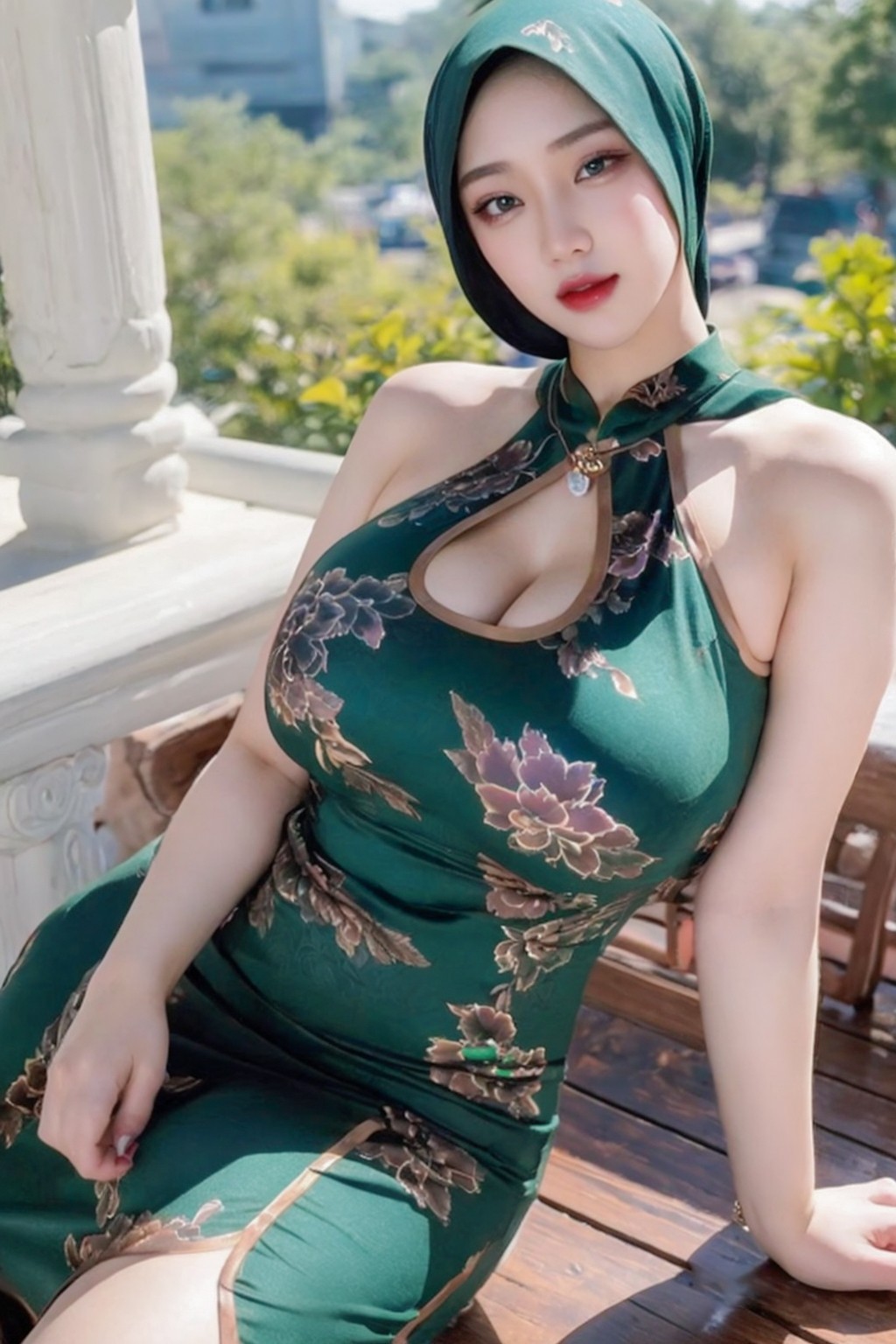 Hijab cheongsam