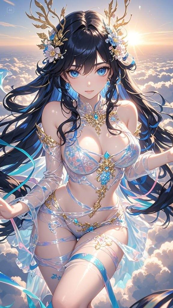 Ribbon Girl - Clouds - Deep Sea - Great Wall