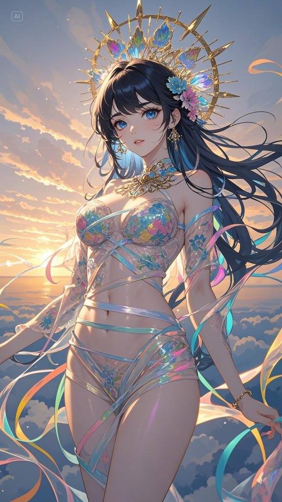 Ribbon Girl - Clouds - Deep Sea - Great Wall