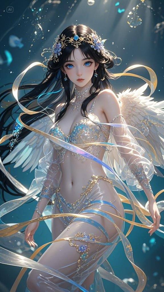 Ribbon Girl - Clouds - Deep Sea - Great Wall