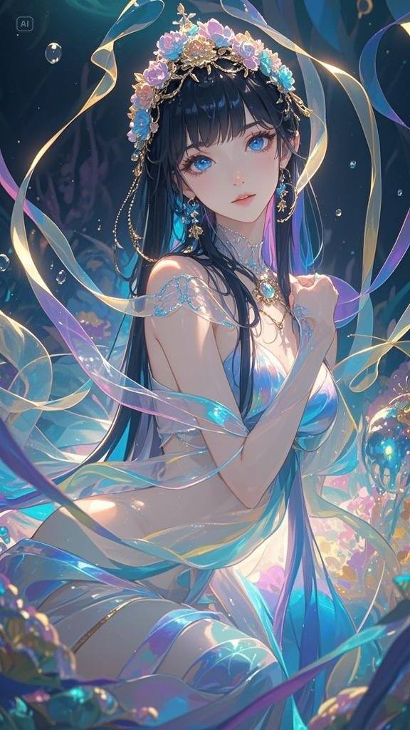 Ribbon Girl - Clouds - Deep Sea - Great Wall