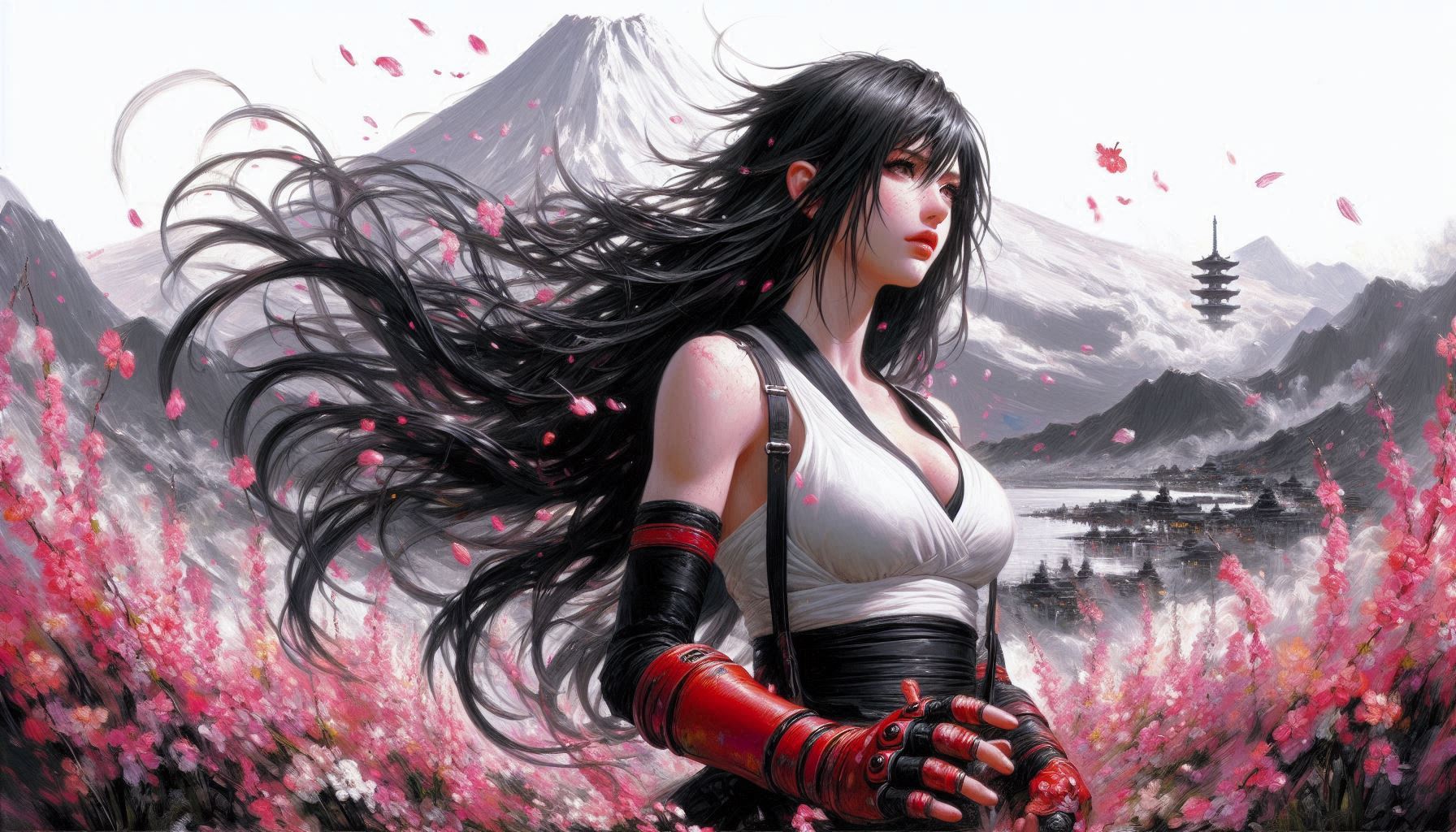 Tifa and 2B