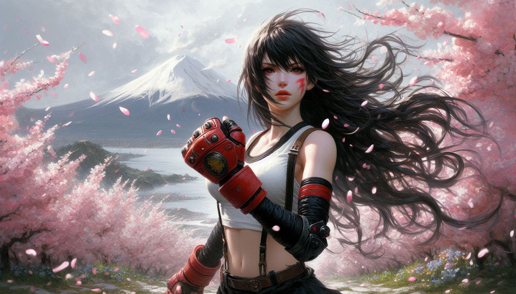 Tifa and 2B