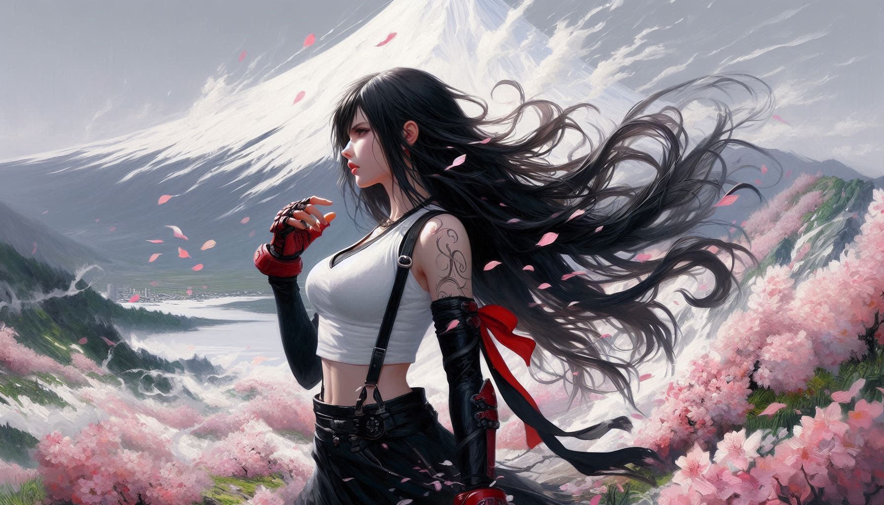 Tifa and 2B