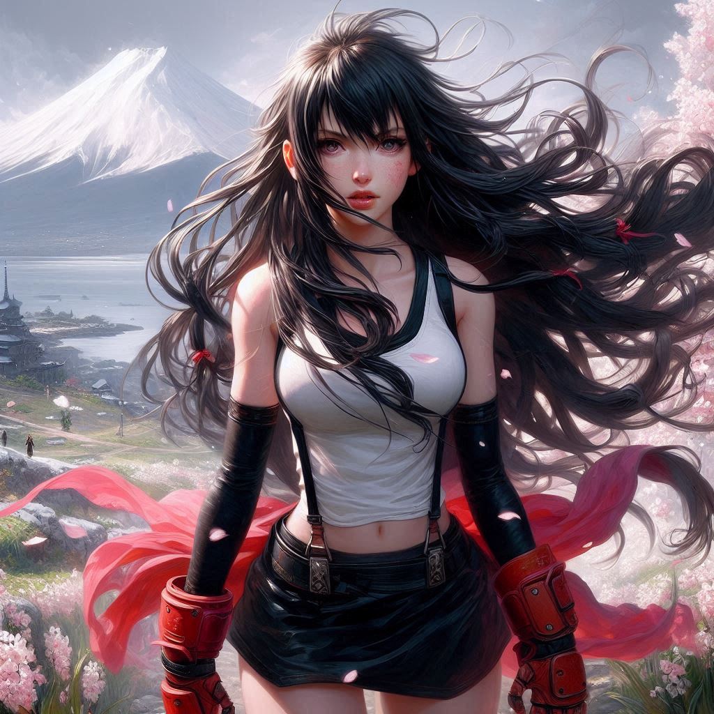 Tifa and 2B