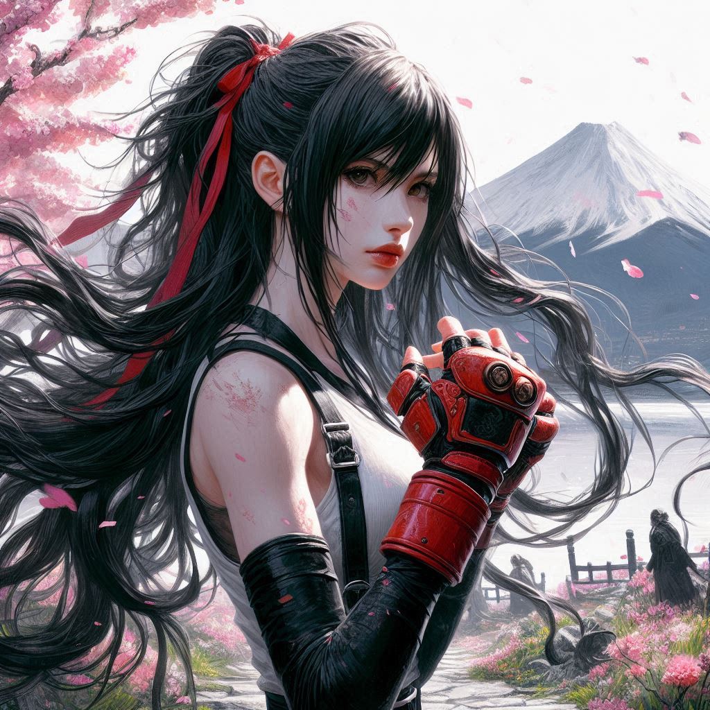 Tifa and 2B