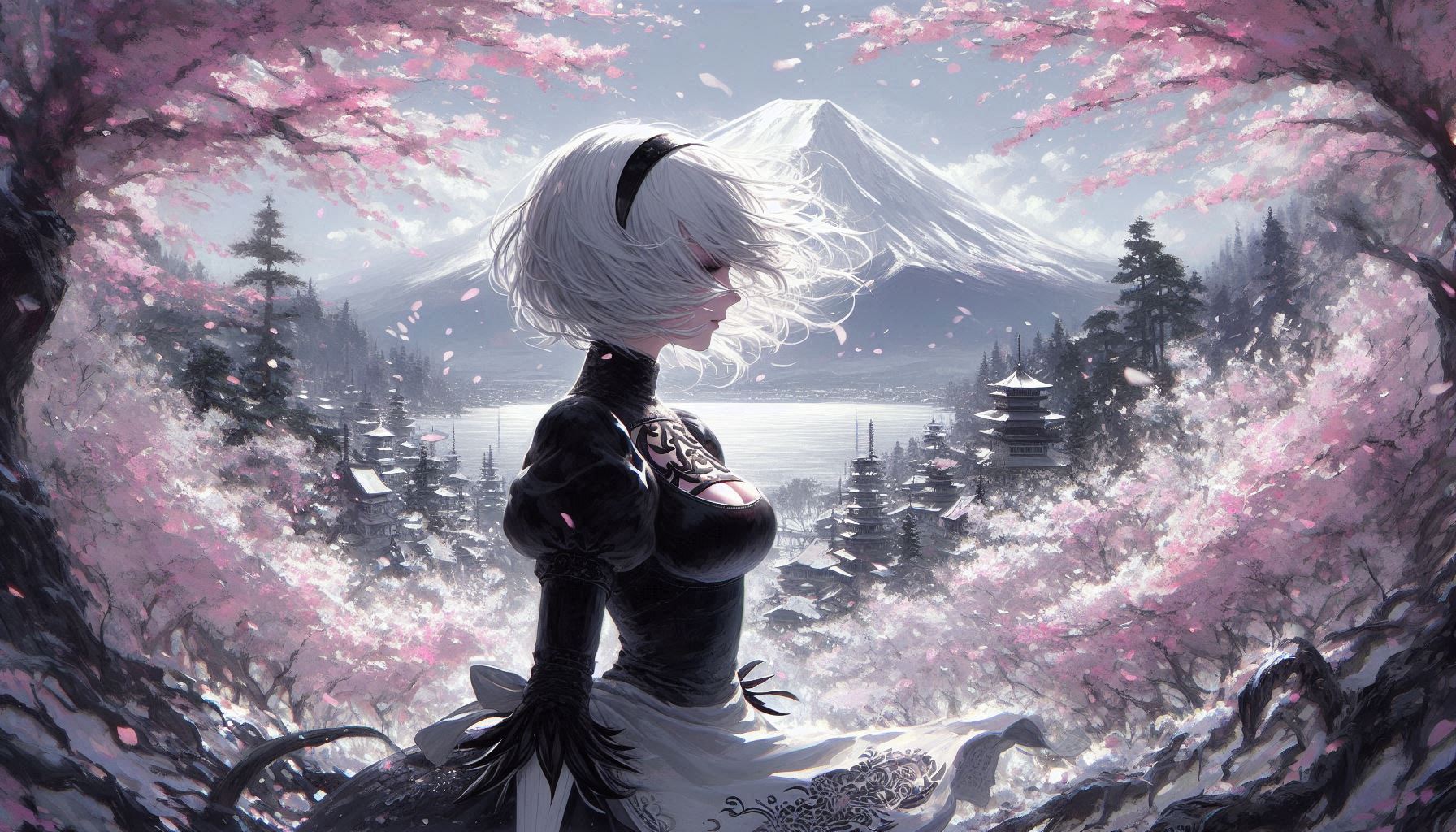 Tifa and 2B