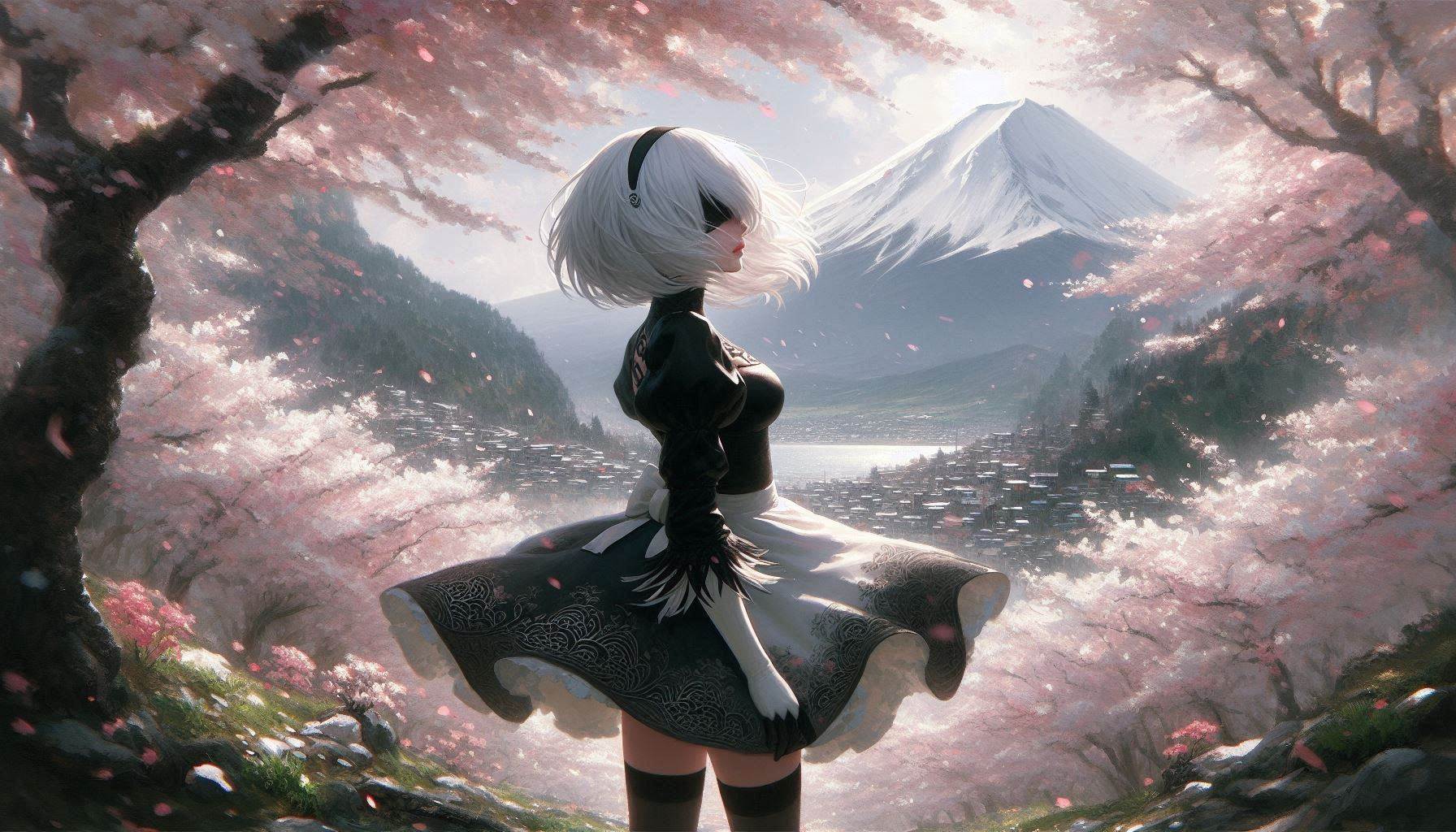 Tifa and 2B