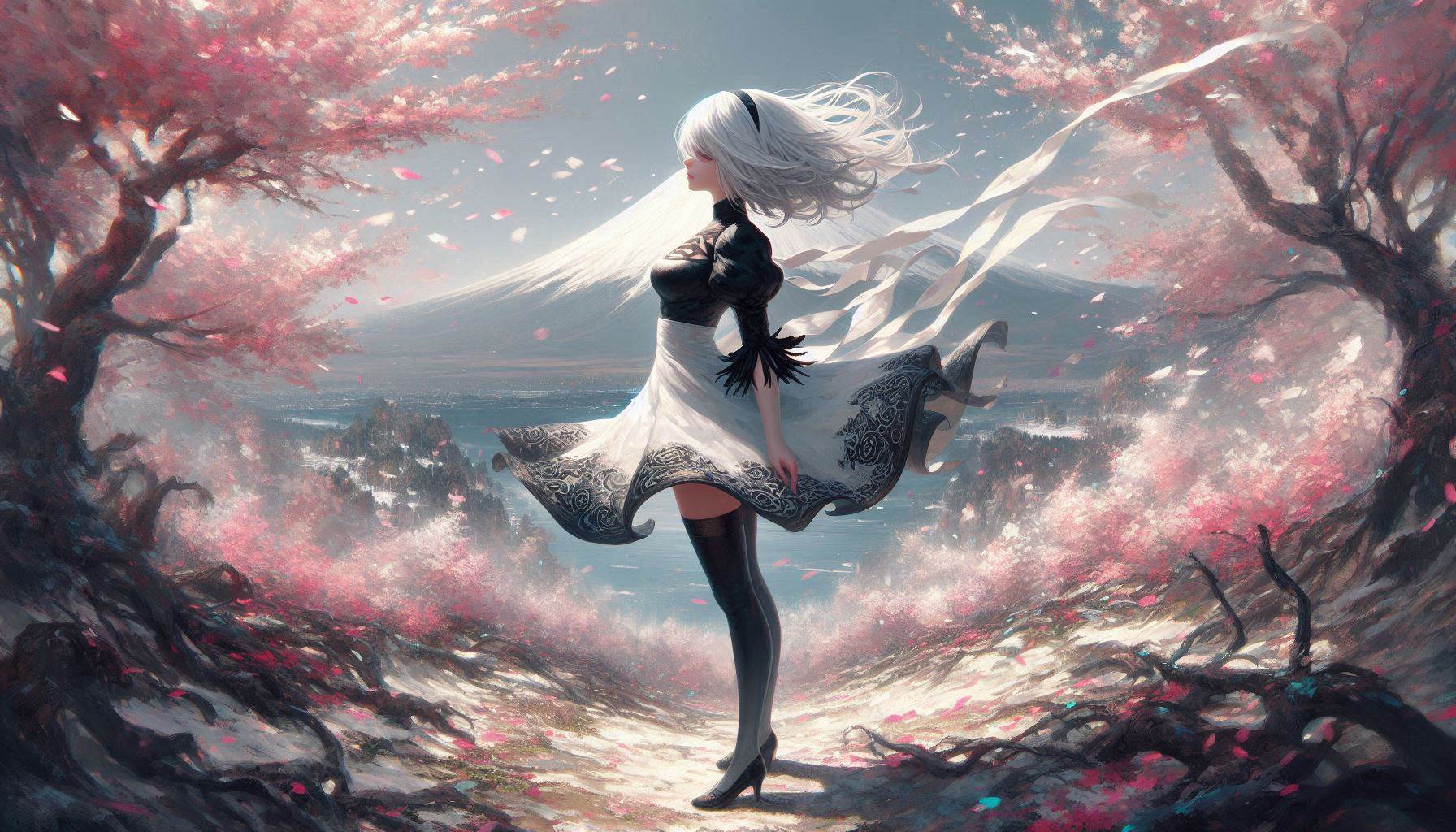 Tifa and 2B
