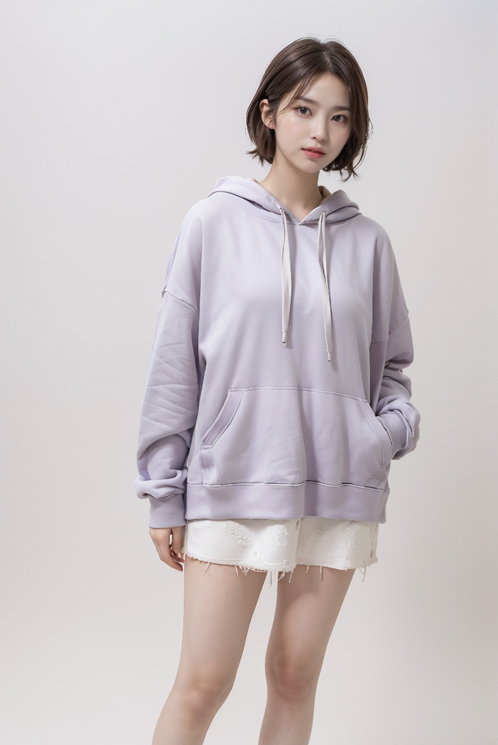 Lingerie and soft hoodie fashion💗