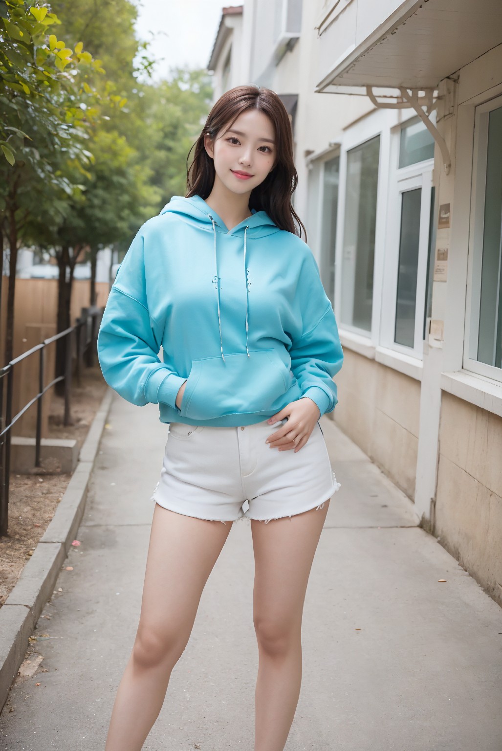 Lingerie and soft hoodie fashion💗