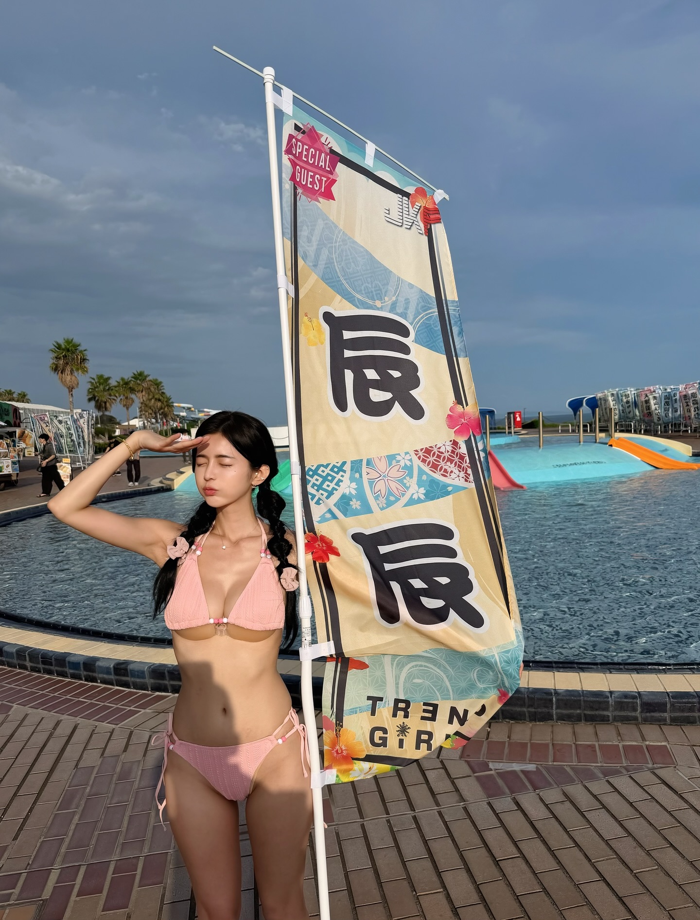 辰辰讓你知道台灣妹子有多甜！出席日本泳池攝影會瘋狂圈粉