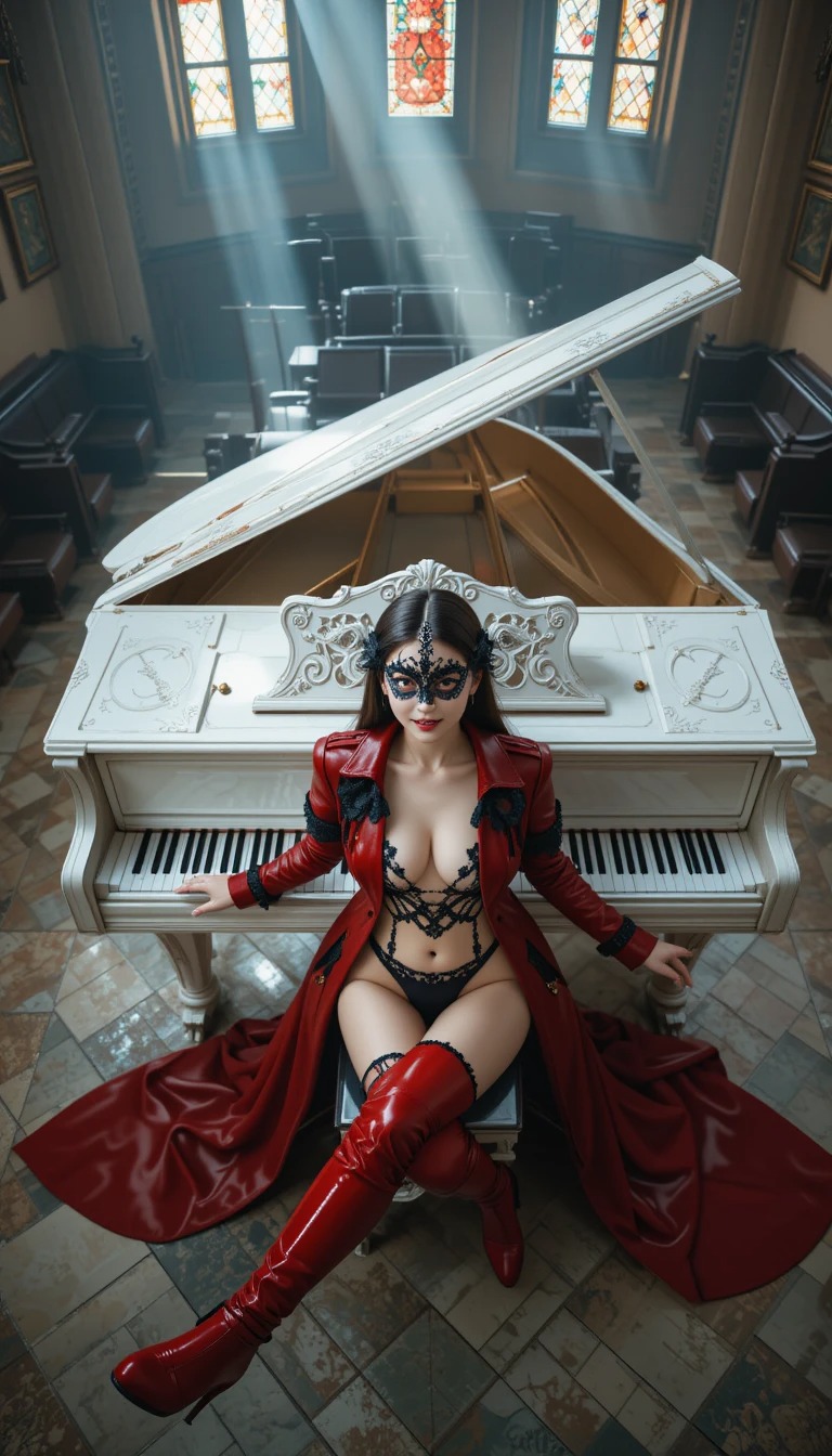 White piano