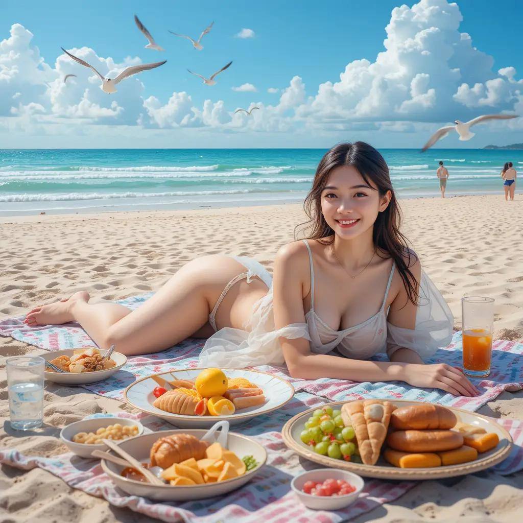 Beach picnic