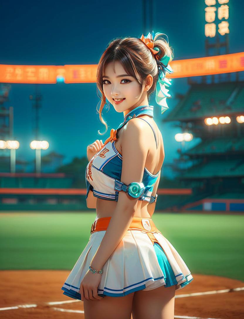 Cheerleaders in baseball