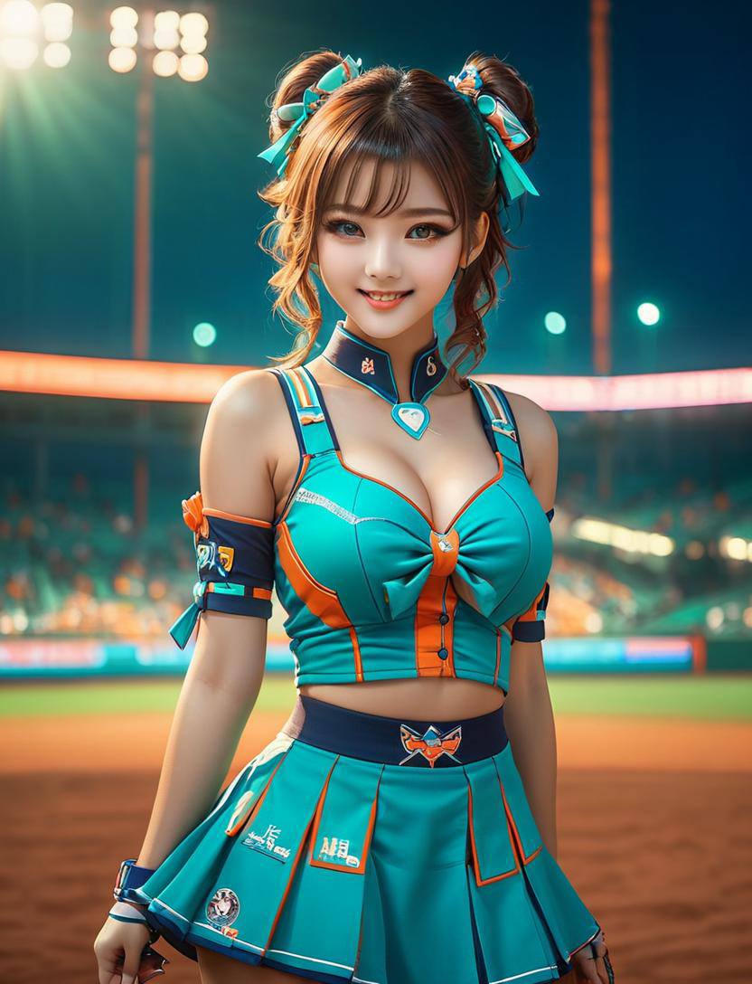 Cheerleaders in baseball
