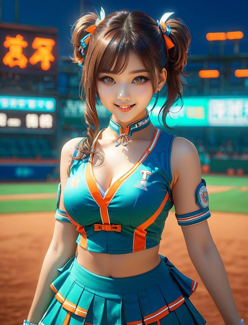 Cheerleaders in baseball